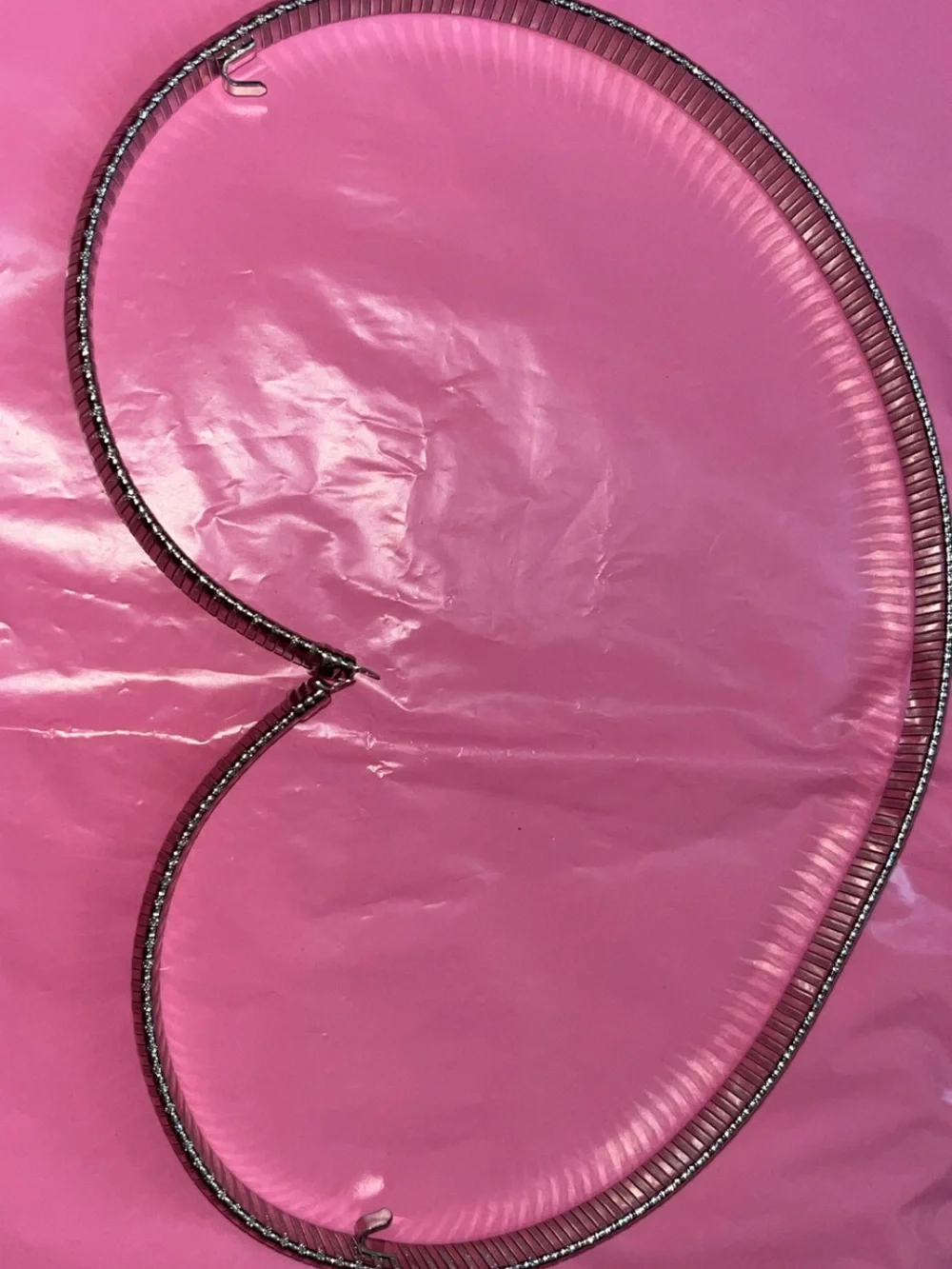Vintage Women’s Metallic Coil Waist Belt - Silver